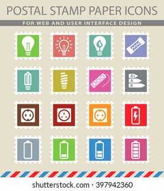 Electricity simply symbol for web icons and user interface