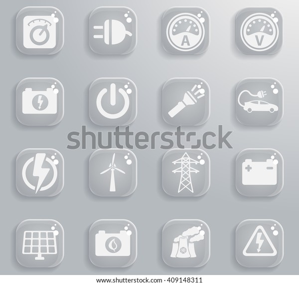 Electricity simply symbol for web icons and
user interface