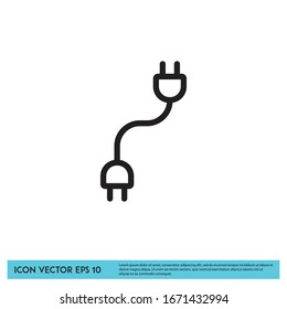 elemento de diseño vectorial de los iconos de la toma de electricidad 10