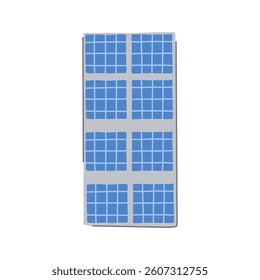electricity solar panels cartoon. cells grid, home system, clean sustainable electricity solar panels sign. isolated symbol vector illustration