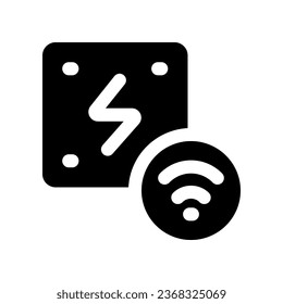 electricity solid icon. vector icon for your website, mobile, presentation, and logo design.