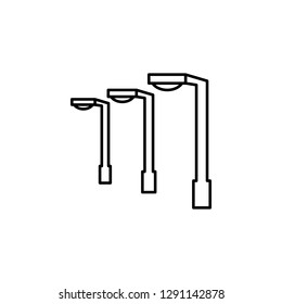 electricity, street light icon. Element of electricity for mobile concept and web apps illustration