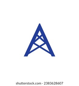 Electricity supply tower logo design template vector editable royalty free image downlead 