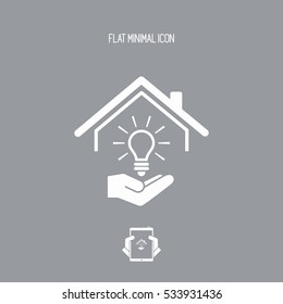 Electricity supply - Vector web icon