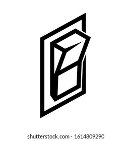 electricity switch icon isolated sign symbol vector illustration - high quality black style vector icons
