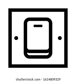 electricity switch icon isolated sign symbol vector illustration - high quality black style vector icons
