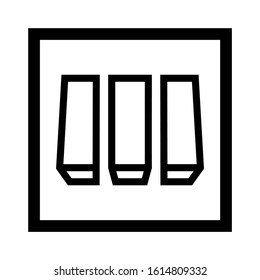 electricity switch icon isolated sign symbol vector illustration - high quality black style vector icons
