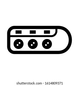 electricity switch icon isolated sign symbol vector illustration - high quality black style vector icons
