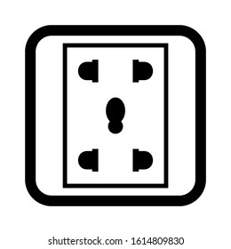 electricity switch icon isolated sign symbol vector illustration - high quality black style vector icons
