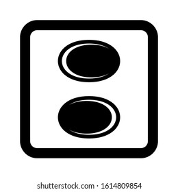 electricity switch icon isolated sign symbol vector illustration - high quality black style vector icons

