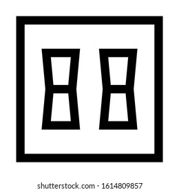 electricity switch icon isolated sign symbol vector illustration - high quality black style vector icons
