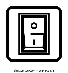 electricity switch icon isolated sign symbol vector illustration - high quality black style vector icons
