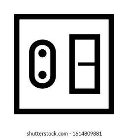 electricity switch icon isolated sign symbol vector illustration - high quality black style vector icons
