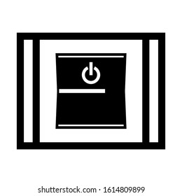 electricity switch icon isolated sign symbol vector illustration - high quality black style vector icons
