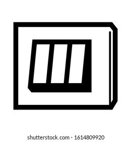 electricity switch icon isolated sign symbol vector illustration - high quality black style vector icons
