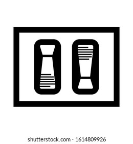 electricity switch icon isolated sign symbol vector illustration - high quality black style vector icons
