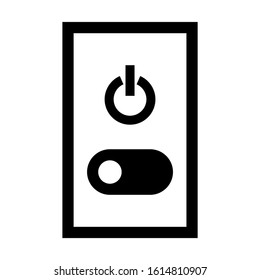 electricity switch icon isolated sign symbol vector illustration - high quality black style vector icons
