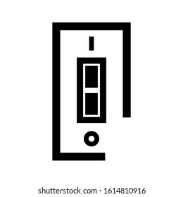 electricity switch icon isolated sign symbol vector illustration - high quality black style vector icons
