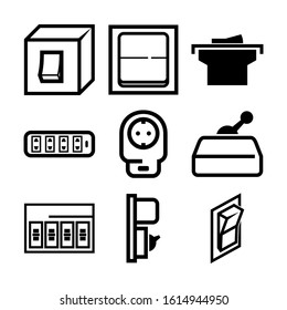 electricity switch icon isolated sign symbol vector illustration - Collection of high quality black style vector icons
