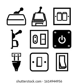 electricity switch icon isolated sign symbol vector illustration - Collection of high quality black style vector icons
