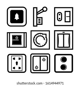 electricity switch icon isolated sign symbol vector illustration - Collection of high quality black style vector icons

