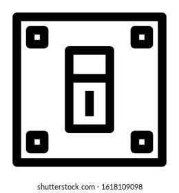 electricity switch icon isolated sign symbol vector illustration - high quality black style vector icons
