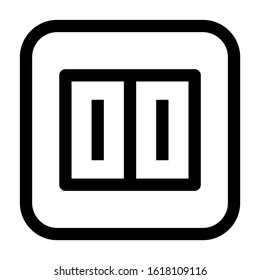 electricity switch icon isolated sign symbol vector illustration - high quality black style vector icons
