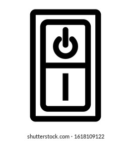 electricity switch icon isolated sign symbol vector illustration - high quality black style vector icons
