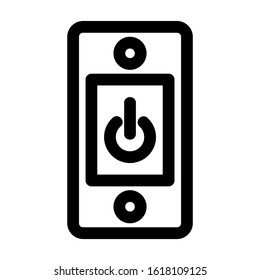 electricity switch icon isolated sign symbol vector illustration - high quality black style vector icons
