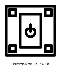 electricity switch icon isolated sign symbol vector illustration - high quality black style vector icons
