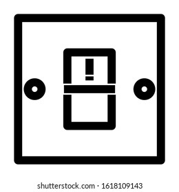 electricity switch icon isolated sign symbol vector illustration - high quality black style vector icons
