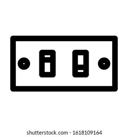 electricity switch icon isolated sign symbol vector illustration - high quality black style vector icons
