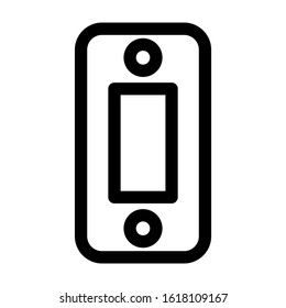 electricity switch icon isolated sign symbol vector illustration - high quality black style vector icons
