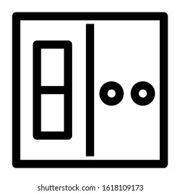 electricity switch icon isolated sign symbol vector illustration - high quality black style vector icons
