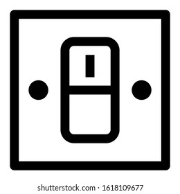 electricity switch icon isolated sign symbol vector illustration - high quality black style vector icons
