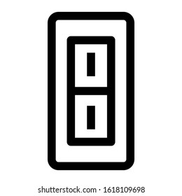 electricity switch icon isolated sign symbol vector illustration - high quality black style vector icons

