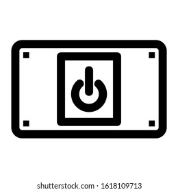 electricity switch icon isolated sign symbol vector illustration - high quality black style vector icons
