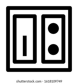 electricity switch icon isolated sign symbol vector illustration - high quality black style vector icons
