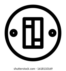 electricity switch icon isolated sign symbol vector illustration - high quality black style vector icons
