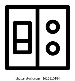 electricity switch icon isolated sign symbol vector illustration - high quality black style vector icons

