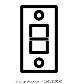 electricity switch icon isolated sign symbol vector illustration - high quality black style vector icons
