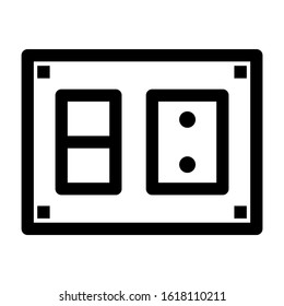 electricity switch icon isolated sign symbol vector illustration - high quality black style vector icons
