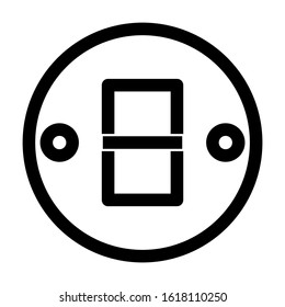 electricity switch icon isolated sign symbol vector illustration - high quality black style vector icons
