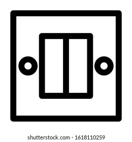 electricity switch icon isolated sign symbol vector illustration - high quality black style vector icons
