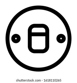 electricity switch icon isolated sign symbol vector illustration - high quality black style vector icons

