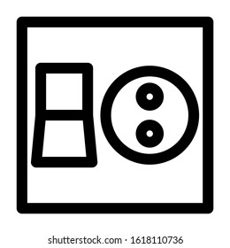 electricity switch icon isolated sign symbol vector illustration - high quality black style vector icons
