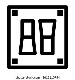 electricity switch icon isolated sign symbol vector illustration - high quality black style vector icons
