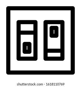 electricity switch icon isolated sign symbol vector illustration - high quality black style vector icons
