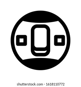 electricity switch icon isolated sign symbol vector illustration - high quality black style vector icons
