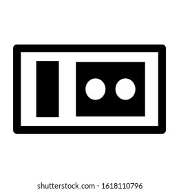 electricity switch icon isolated sign symbol vector illustration - high quality black style vector icons
